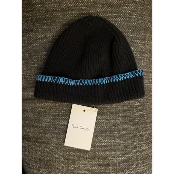 NWT Paul Smith Lambswool Beanie Hat Made in Scotland - Picture 1 of 2